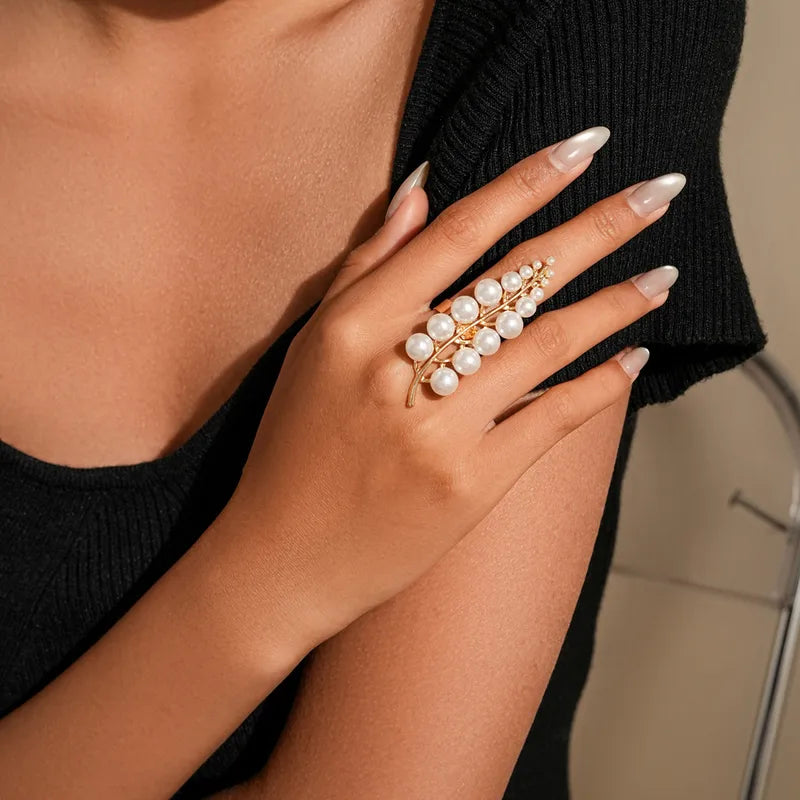 Retro Baroque Style Flower Alloy Women's Open Rings