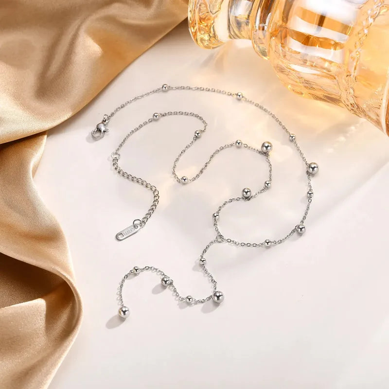 Titanium Steel Plating 18k Gold Plated Pendant Necklace