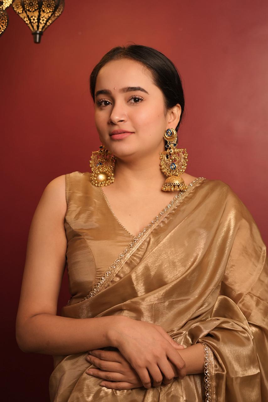 Noor-e-Royal” Kundan Jhumka with Blue Sapphire Detailing – TaraSitara Heritage Collection