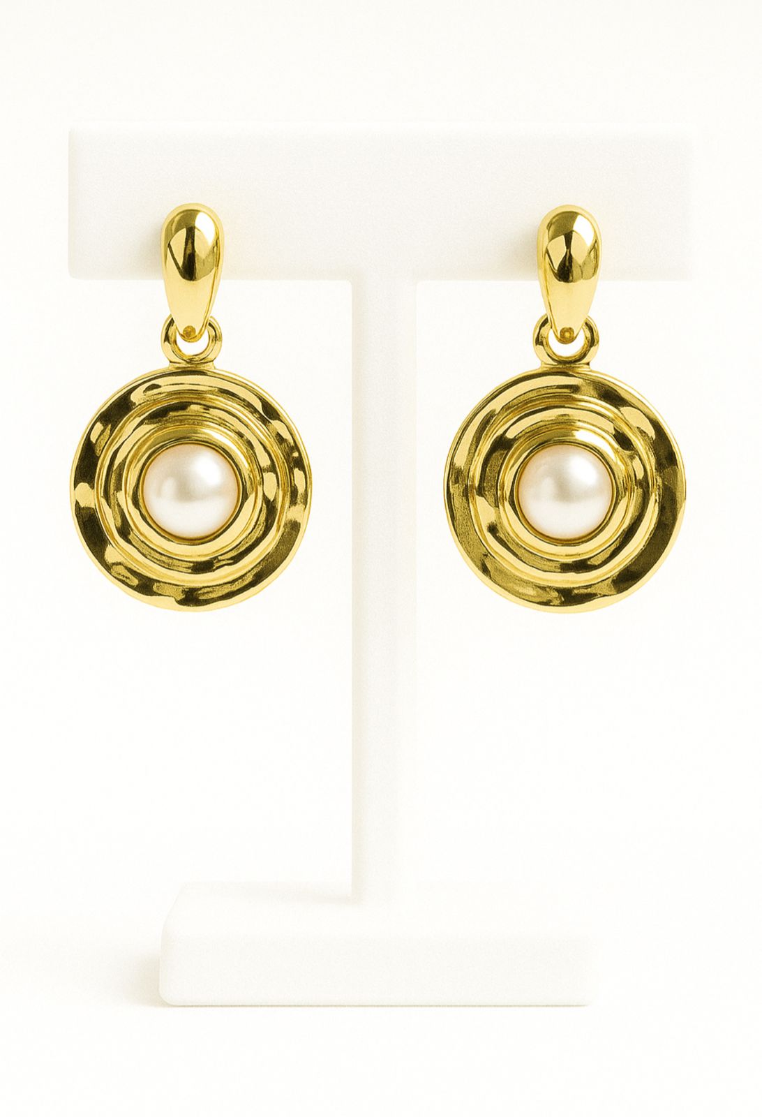 Aurelia Pearl Medallion Drops