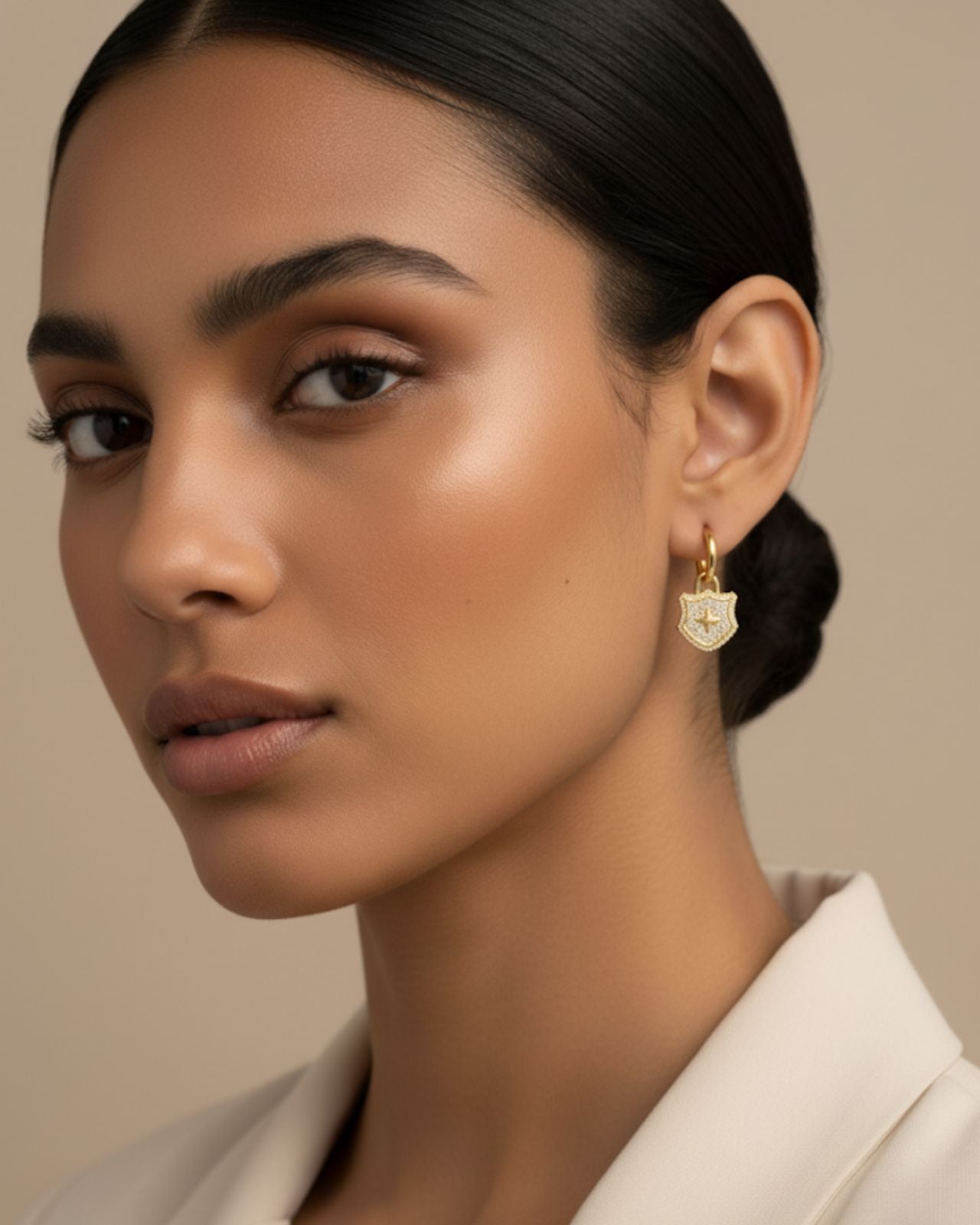 Luxe Shield Lock Hoops