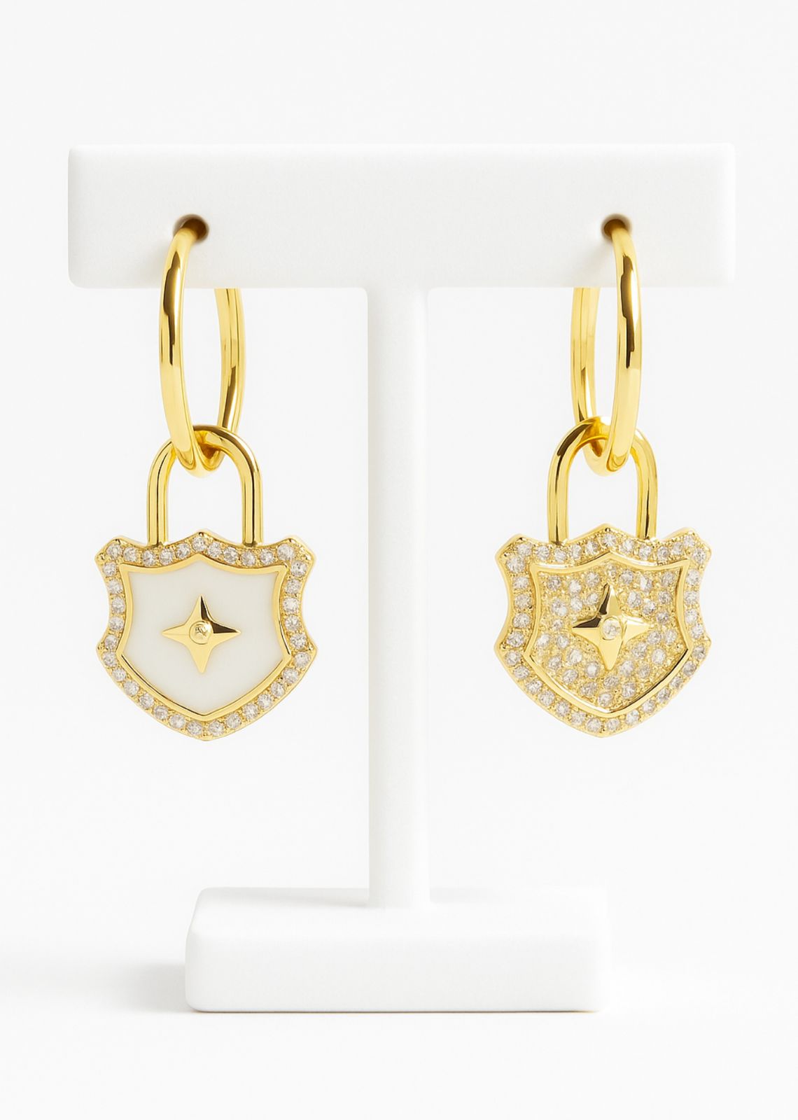 Luxe Shield Lock Hoops